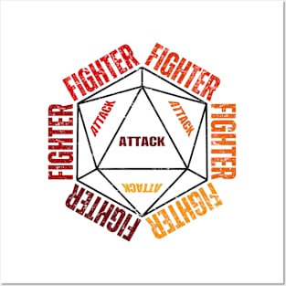 Fighter - Attack - Dungeons and Dragons Inspired Posters and Art